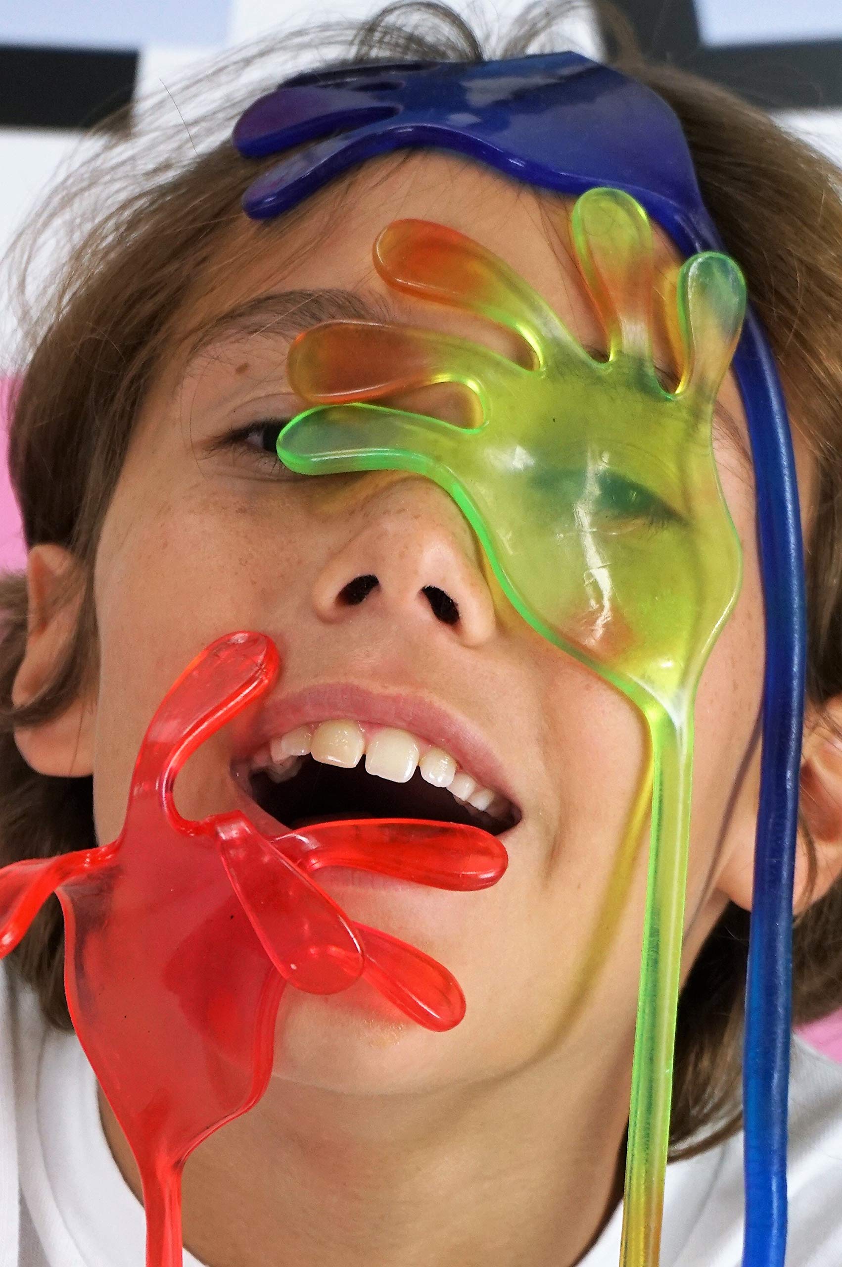 Stretchy Sticky Hands for Kids - 24 Pack (48 Sticky Hands) | Bulk Slap Hand Toys for Party Favors, Easter Egg Fillers, Birthday Prizes & Treasure Box Gifts | Fun Sensory Toys for Classroom Rewards, Carnival Games & Stress Relief Play