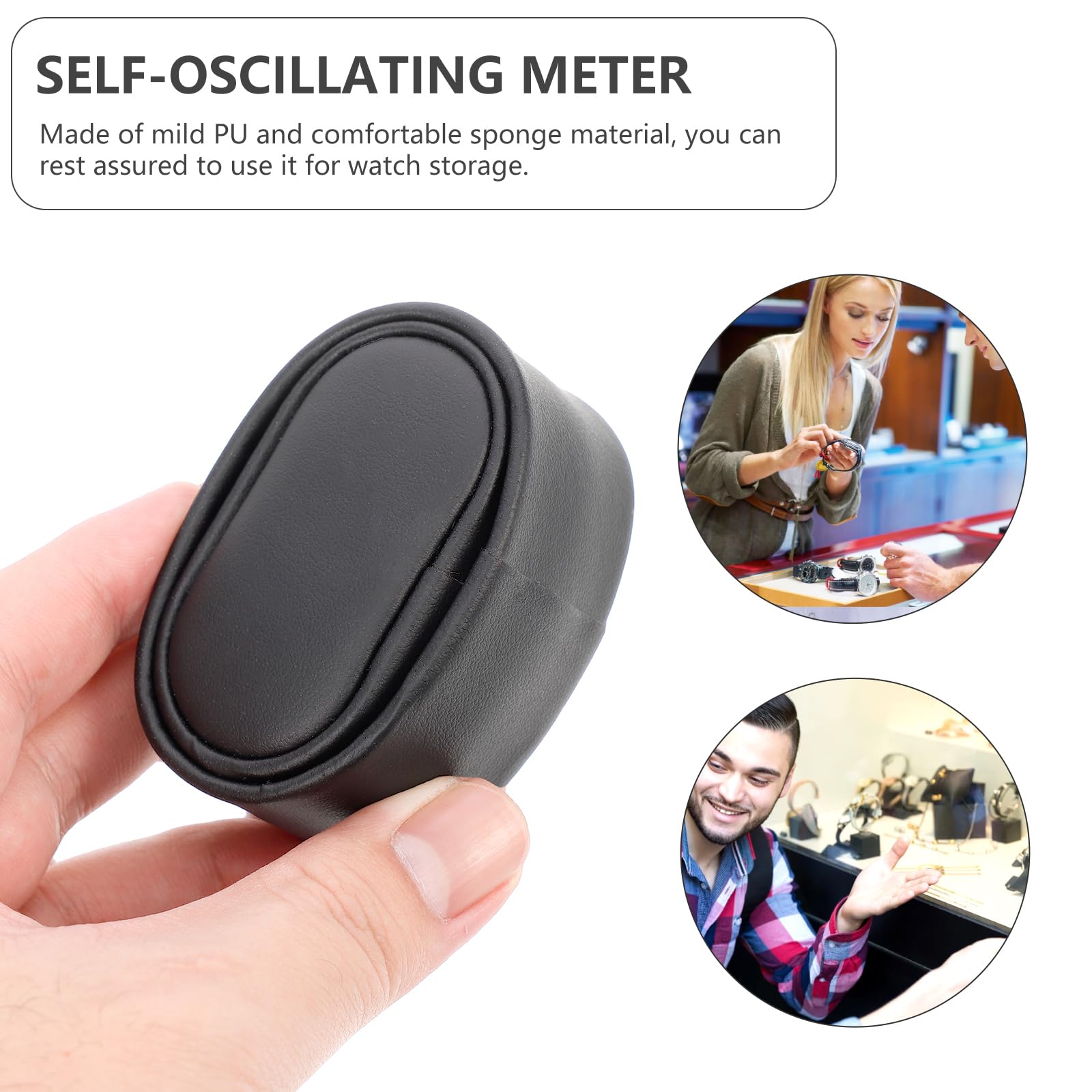 Luxury Leather Watch Winder Pillow - Soft Sponge Watch Display Holder for Storage & Protection - Replacement Watch Case Pillows for Jewelry Box & Travel Cases - Perfect for Watch Collectors & Gift Packaging