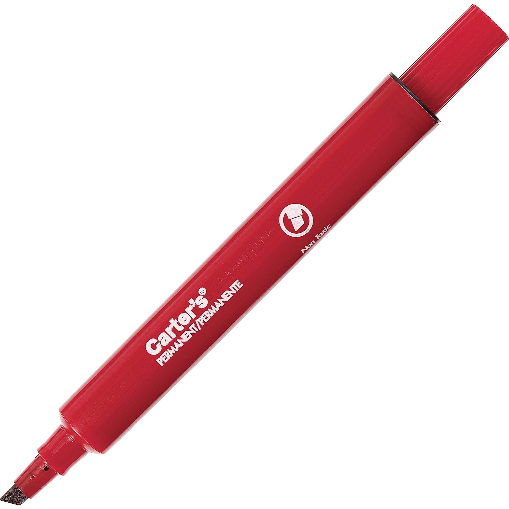 Avery 27177 Permanent Marker - Chisel Tip, Red Ink, 1-Pack - Ideal for Office, School, Labeling & Craft Projects