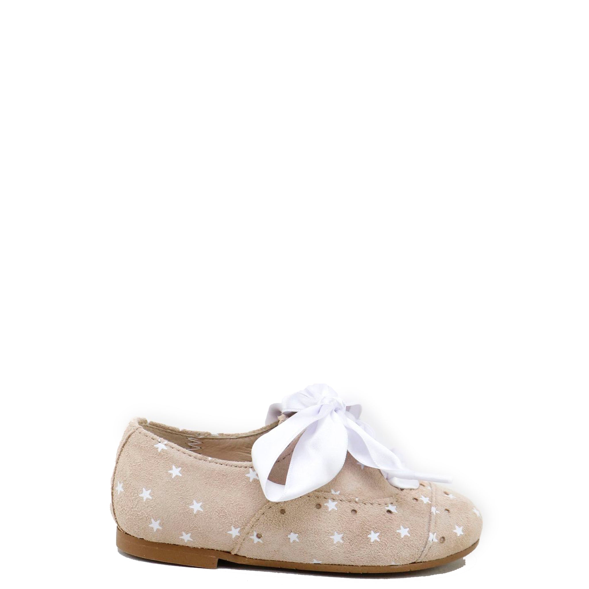 Beige Star Lace Up Oxford Shoes for Women - Vintage Style Casual & Dressy Footwear - Perfect for Office, Date Night & Special Occasions