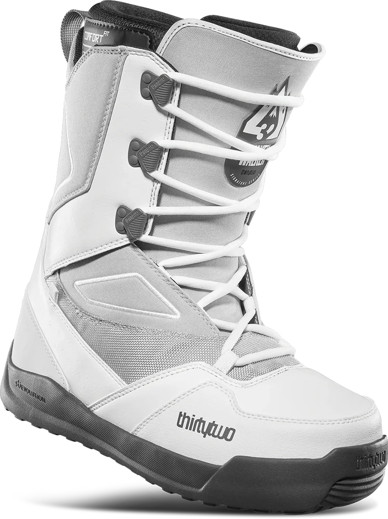 Thirty Two Light JP Snowboard Boots 2025 - White/Grey - Men's Snowboarding Boots for All-Mountain & Freestyle Riding