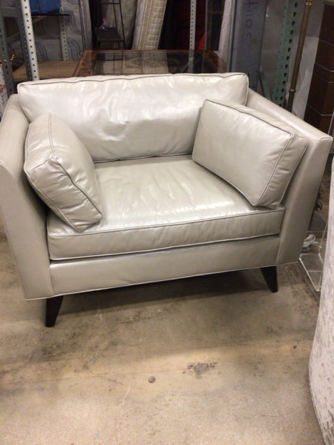 Mitchell Gold + Bob Williams Genuine Leather Chair - Premium Comfort for Living Room, Office & Lounge