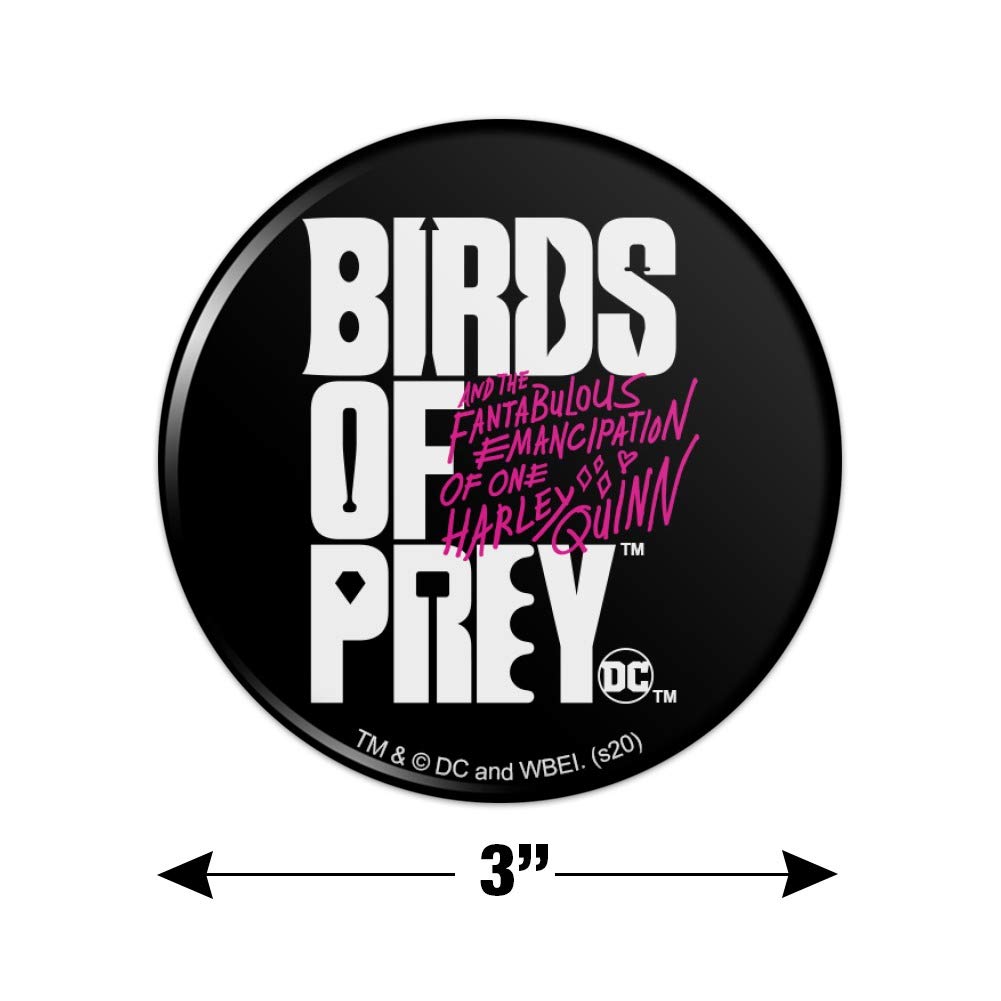 Birds of Prey Movie Logo Refrigerator Magnet - Fun Kitchen Decor for Fridge, Lockers & Office - Perfect DC Comics Fan Gift