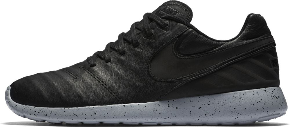 Nike Roshe Tiempo VI Men's Soccer Cleats - Black/Black/Wolf Grey - Lightweight Football Shoes for Training & Matches - Perfect for Turf & Grass Fields