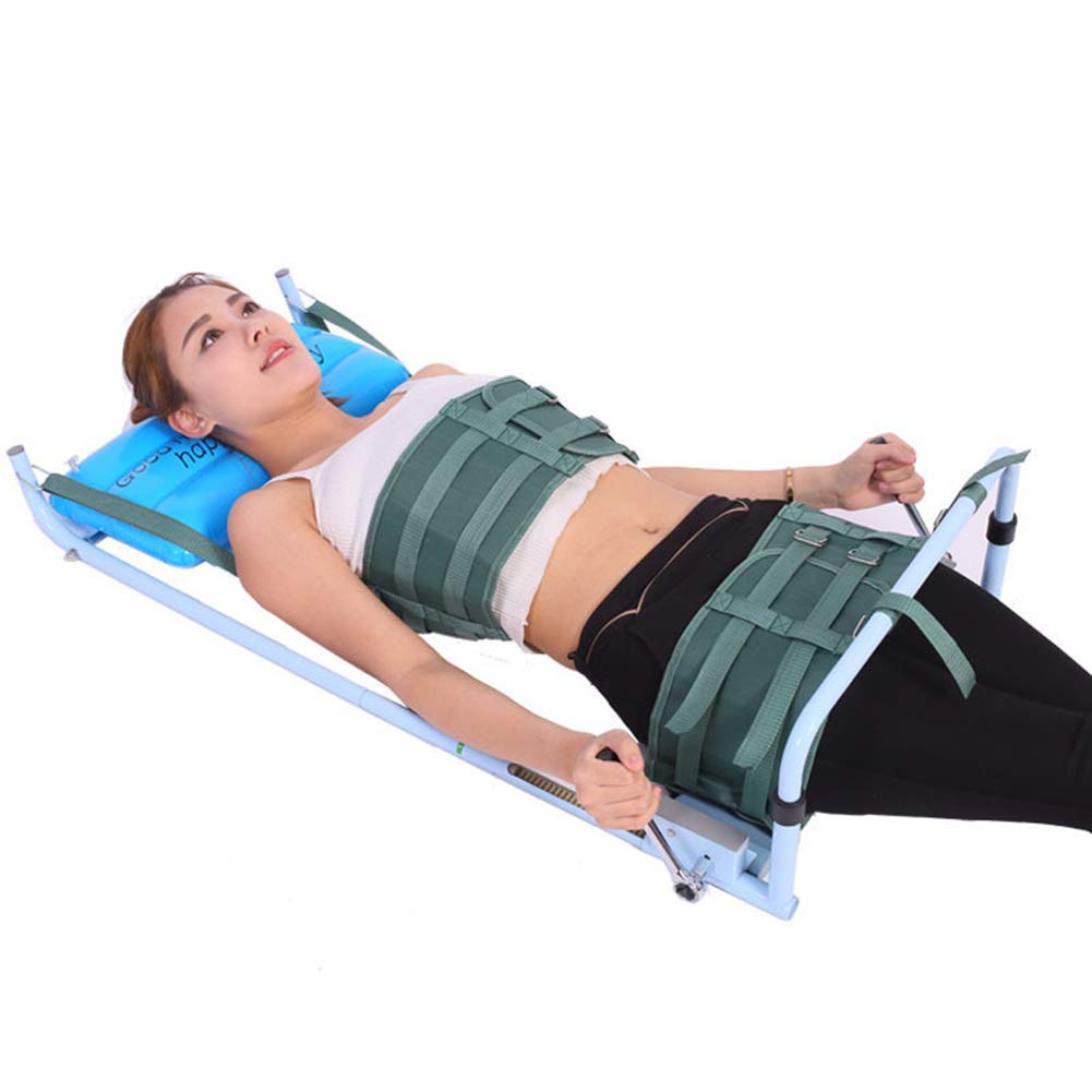 XUM Lumbar Traction Bed for Home Use - Cervical Spine Extension Stretcher Device for Neck & Back Pain Relief - Ideal for Lumbar Spondylosis, Herniated Disc, and Sciatica Treatment - Perfect for Physical Therapy and Posture Correction at Home