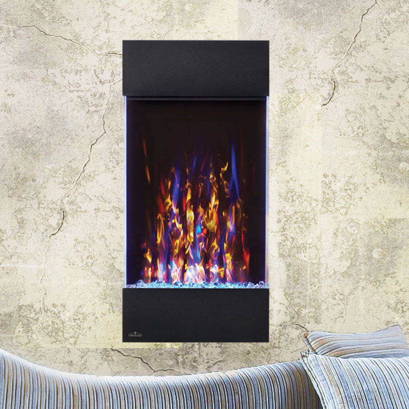 Napoleon Allure Vertical 32-Inch Wall Mount Electric Fireplace - Modern Heating Solution for Living Rooms & Bedrooms