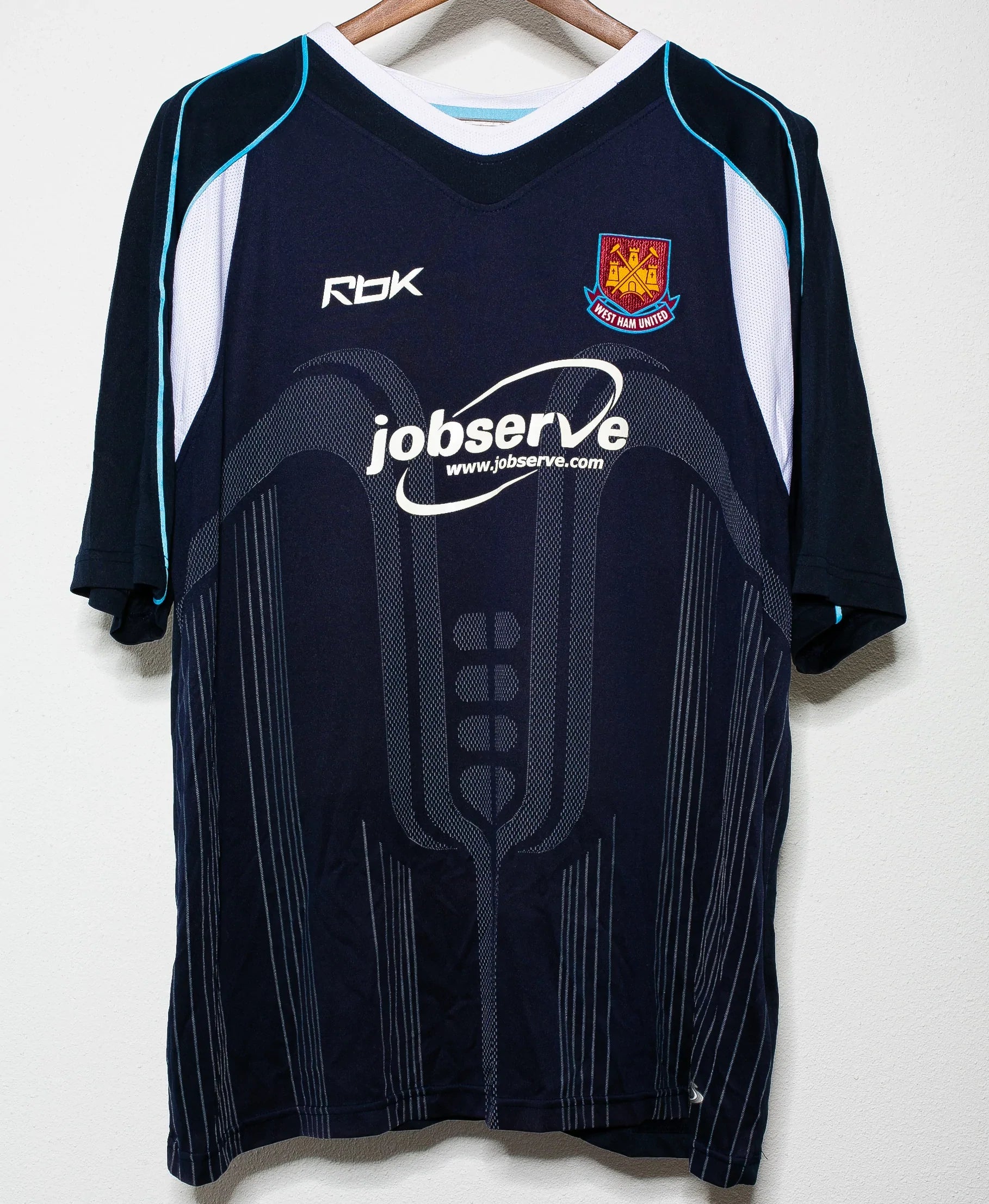 2006-07 West Ham United Tevez Away Football Jersey (2XL) - Vintage Soccer Shirt for Fans, Collectors & Match Days