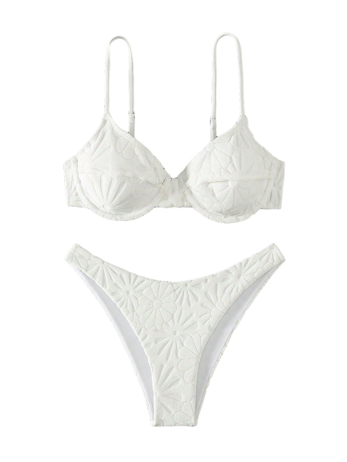 SOLY HUX Women's Bikini Set - Underwire Two Piece Swimsuit for Beach & Pool
