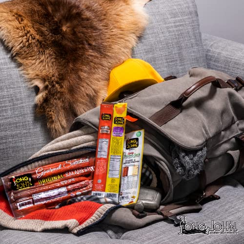 Long John Snacks Pickled Polish Smokies – Pork & Beef Smoked Sausage Links Seasoned with Authentic Polish Spices – Gluten-Free, Bold Flavor & Low Heat – Individually Wrapped for On-the-Go Snacking – Perfect for Lunchboxes, Camping & Road Trips – 24 Pack