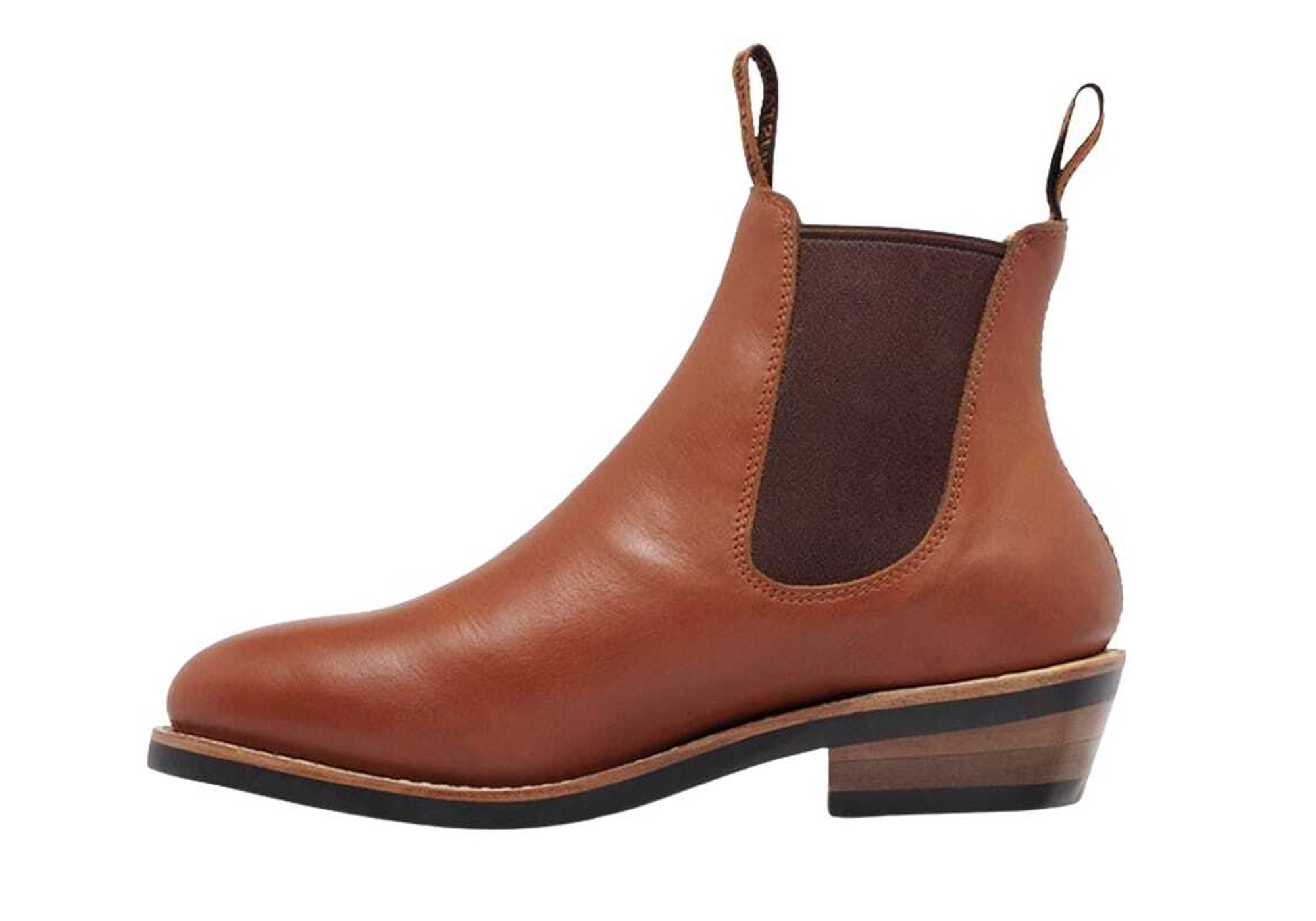 Mustang Women's Signature Pull-Up Tan Leather Boots - Stylish & Comfortable Ankle Boots for Casual Wear, Work & Outdoor Activities