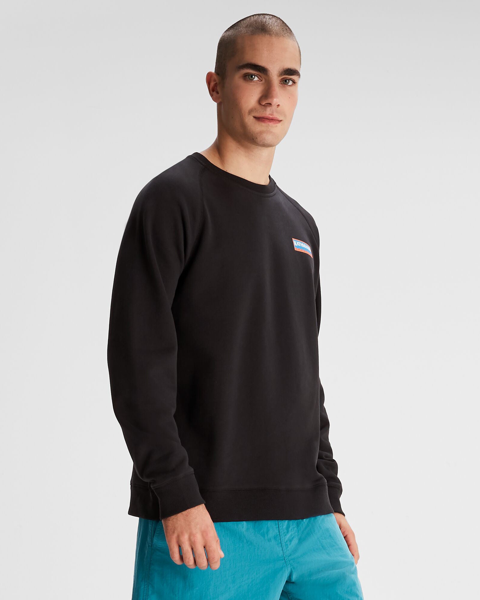 Heritage Logo LT BB Crew Sweatshirt for Men - Black Stingray | Casual Wear, Street Style & Everyday Comfort
