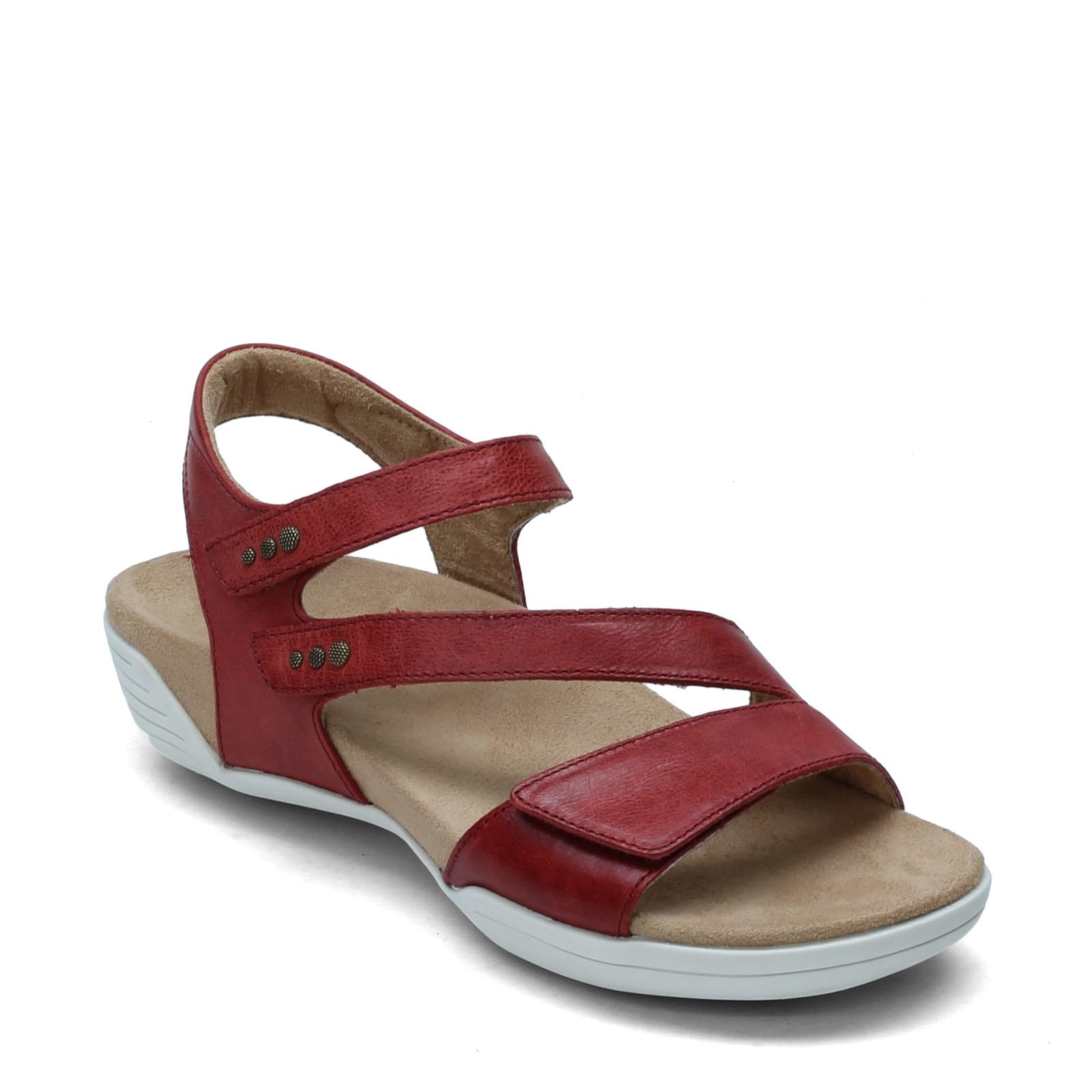 Women's Comfortable Flat Sandals - Breathable Summer Casual Shoes in Red, Size 9 | Perfect for Beach, Vacation & Everyday Wear