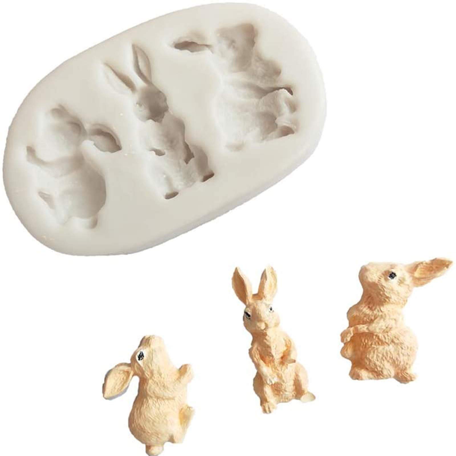 Premium Silicone Easter Chocolate Mold Set - Bunny Rabbit Basket Flower Egg Fondant Molds for Cake Decorating, DIY Candy Making, Baking Tools (2-Piece, 9x6x1.5cm) - Perfect for Easter Celebrations, Birthday Parties & Holiday Baking Gifts