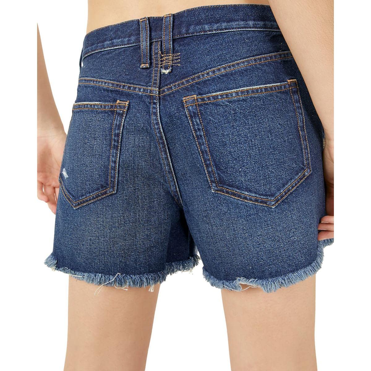Free People Women's Makai High-Rise Cutoff Denim Shorts - Distressed Vintage Style for Summer Outfits, Beach & Casual Wear