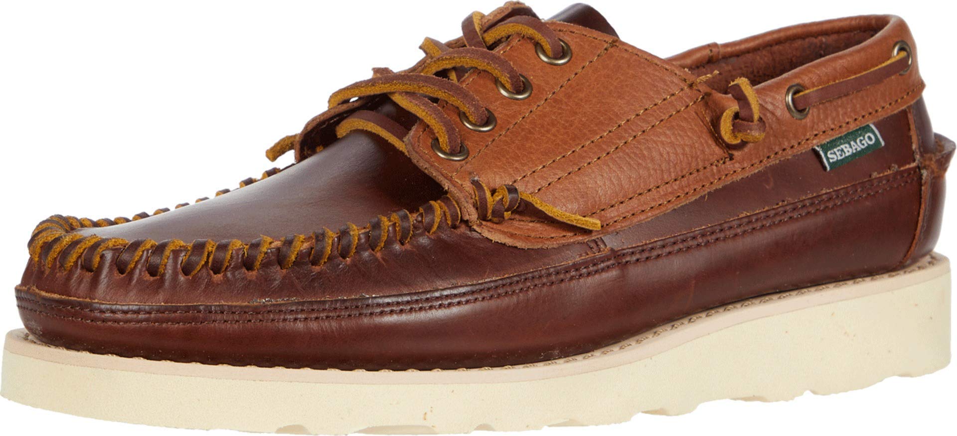 Sebago Men's Seneca Boat Shoes - Classic Leather Deck Shoes for Casual & Outdoor Wear | Perfect for Sailing, Walking & Everyday Comfort