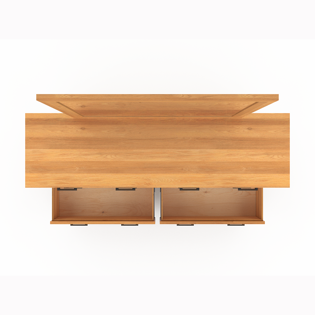 2 Drawer West Elm Inspired Dresser - Modern Bedroom Nightstand or Entryway Storage Cabinet for Home Decor