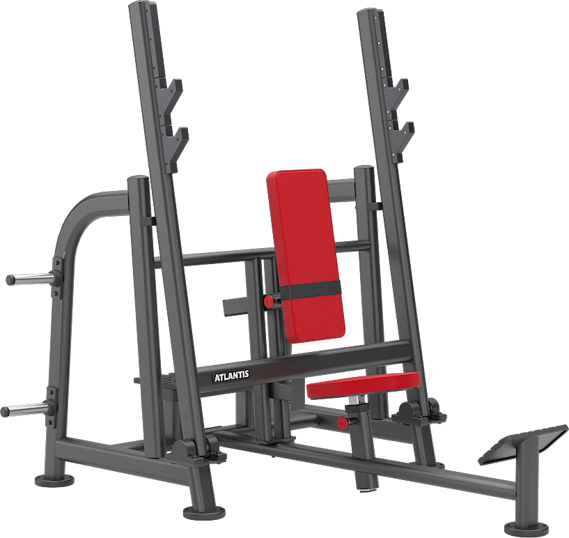 ATLANTIS Adjustable Shoulder Press Machine with Pivot - Home Gym Strength Training Equipment for Shoulder & Arm Workouts