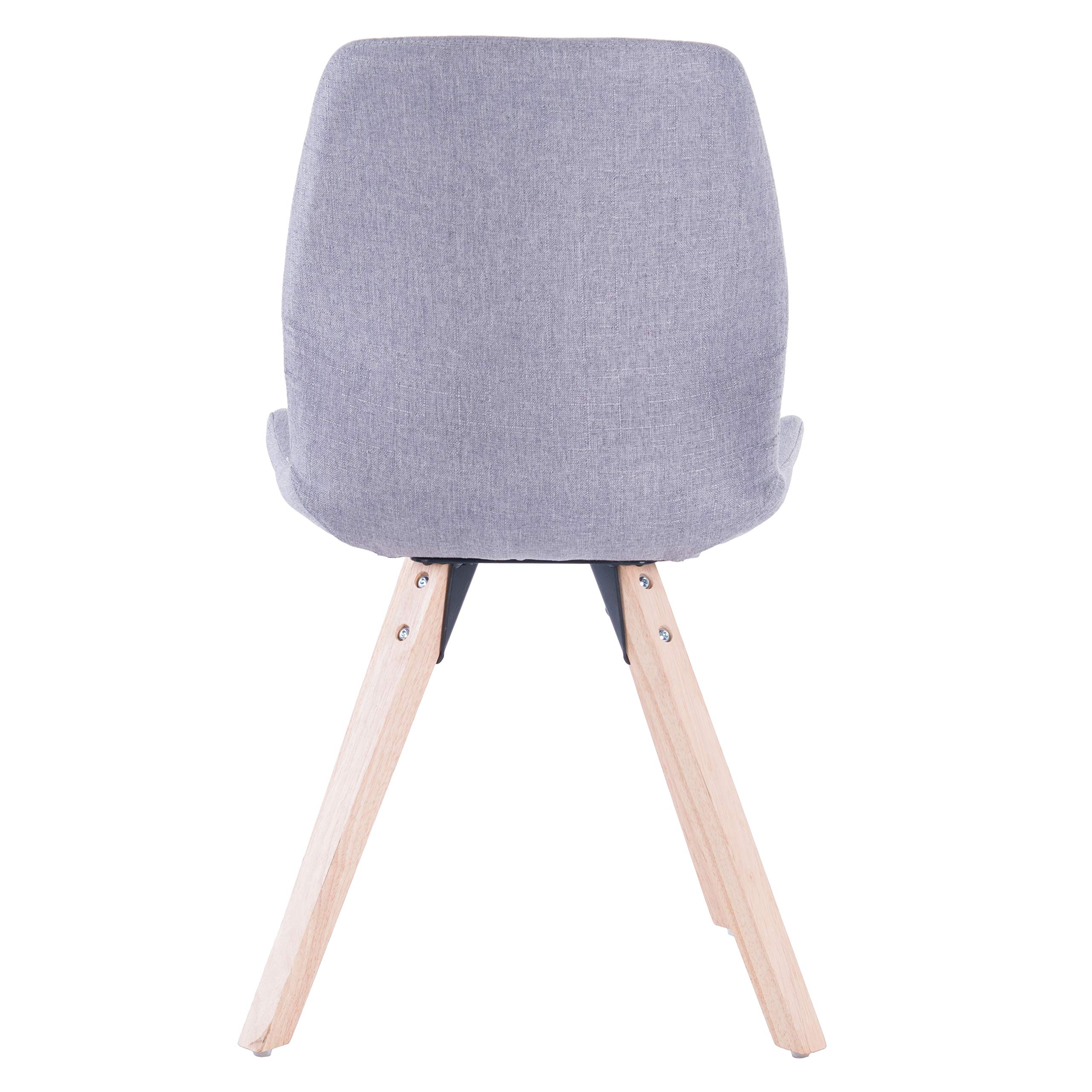 Porthos Home Modern Fabric Dining Chairs Set of 2 - Rubberwood Legs, Easy Assembly for Kitchen, Dining Room & Office - Comfortable Contemporary Seating