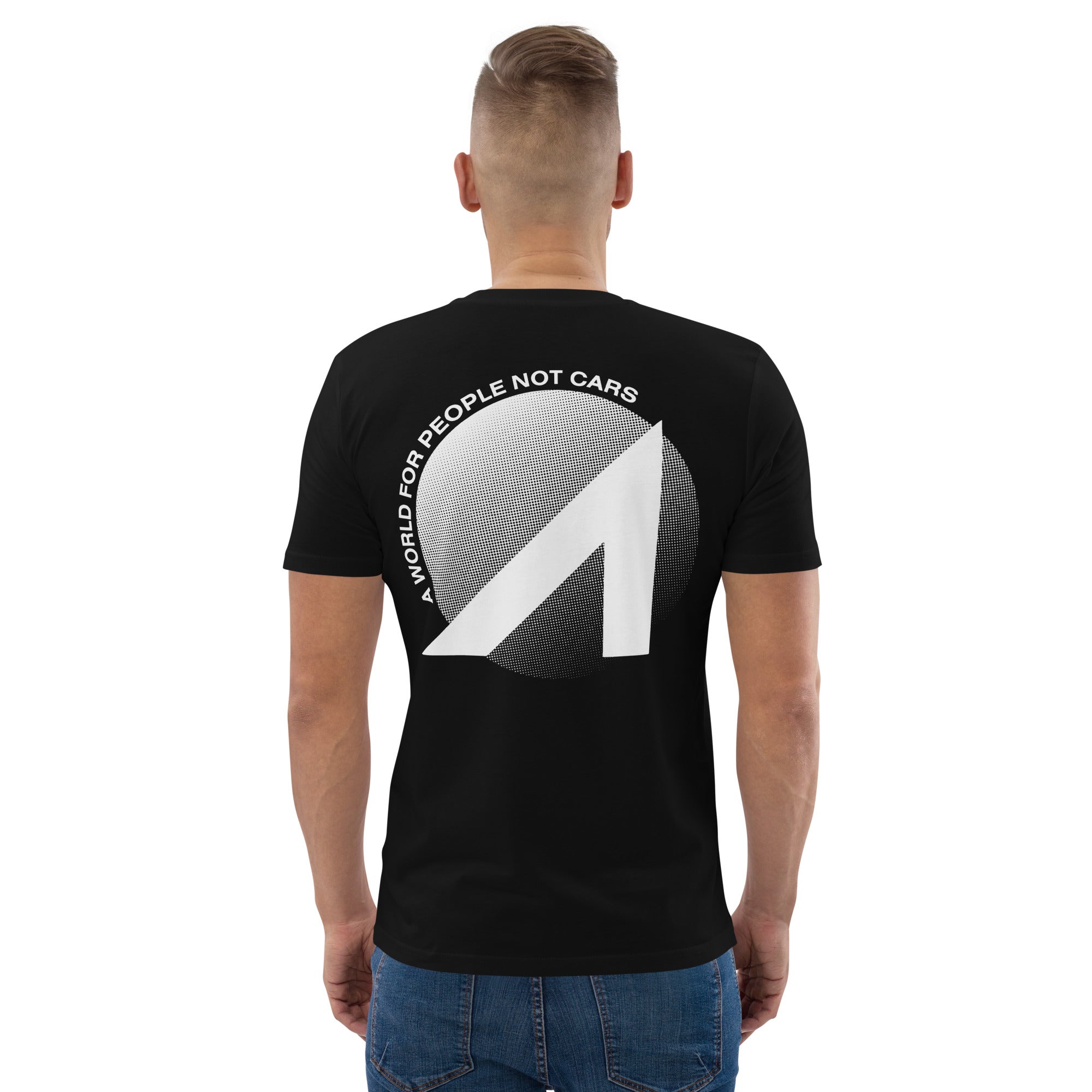 World for People Not Cars T-Shirt - Eco-Friendly Urban Lifestyle Apparel for Walking, Biking & Sustainable Living