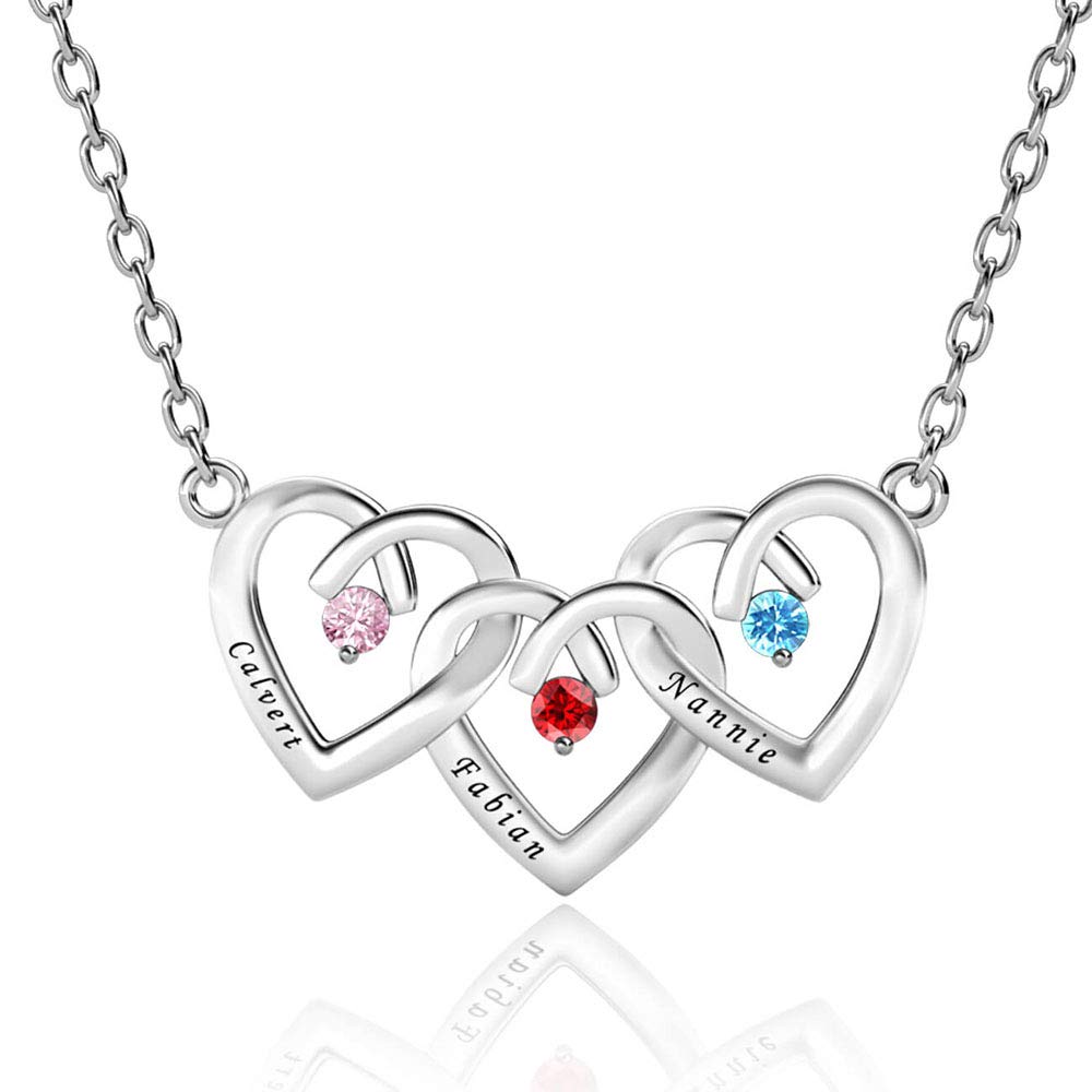 Personalized Name Necklace for Women - 10K, 14K & 18K Gold Heart Pendant Jewelry for Wife, Girlfriend, Mother, Daughter or Sister - Perfect Gift for Anniversary, Birthday, Valentine's Day & Special Occasions
