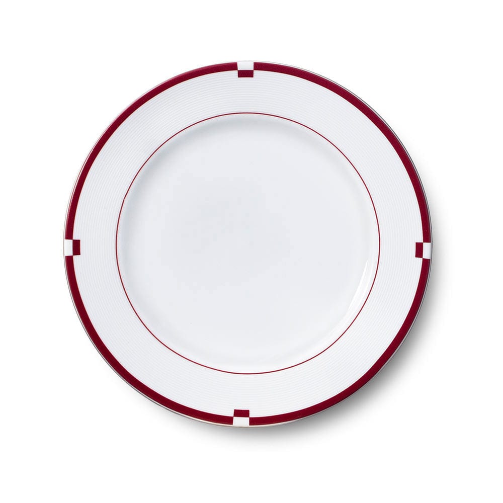 Luxury Jet Set Red 16-Piece Dinnerware Set - Elegant Porcelain Plates, Bowls & Mugs - Perfect for Formal Dining, Holiday Entertaining & Wedding Registry