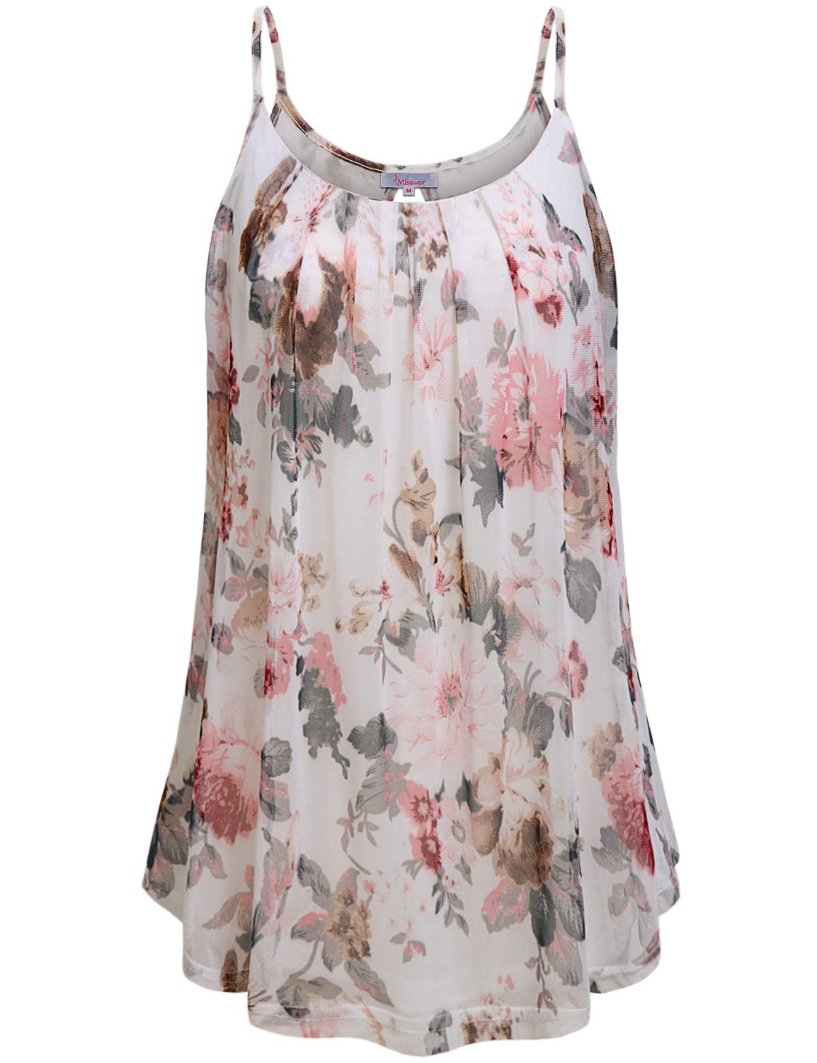 Misswor Women's Sleeveless Blouse - Summer Casual Flowy Tank Top for Work, Party & Everyday Wear | Breathable & Comfortable Women's Fashion Tops