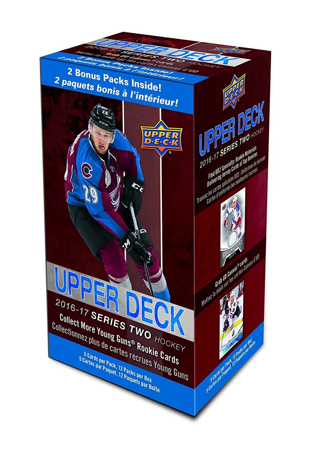 2016-17 Upper Deck Hockey Series 2 Trading Cards Blaster Box - 12 Packs | NHL Collectible Cards for Trading & Gifts | Perfect for Sports Fans & Card Collectors