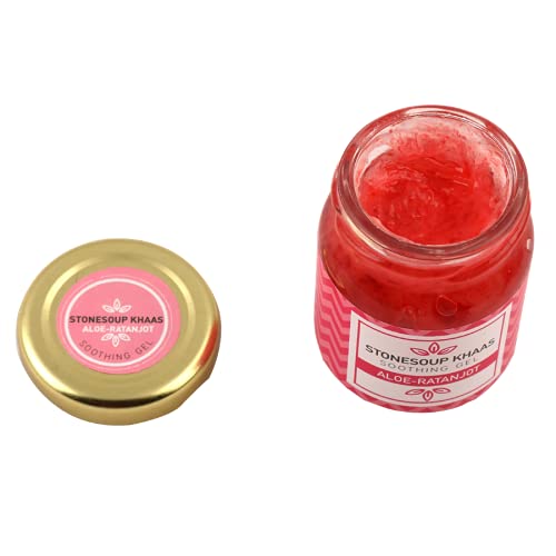 Stonesoup.in Khaas Soothing Gel - Cooling & Hydrating Aloe Vera Gel for Sunburn Relief, Skin Irritation & After Sun Care | Perfect for Post-Workout, Travel & Daily Skincare Routine