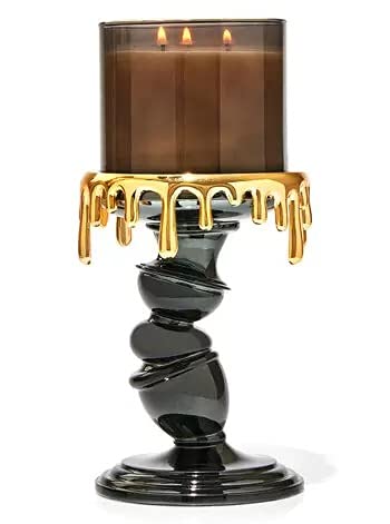 Bath & Body Works Candle Holder for White Barn 3-Wick Candles - Halloween Decor 2021 - Tilted Pedestal Stand (Candle Not Included) | Perfect for Spooky Home Decor, Party Centerpieces & Seasonal Gift Giving