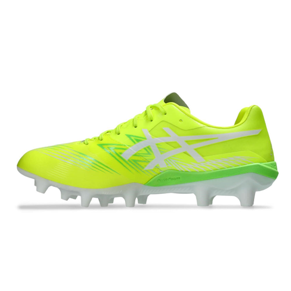 ASICS Swift Strike FG Soccer Cleats for Men - Lightweight Football Shoes with Enhanced Traction (Safety Yellow/White) - Perfect for Turf Matches & Training Sessions