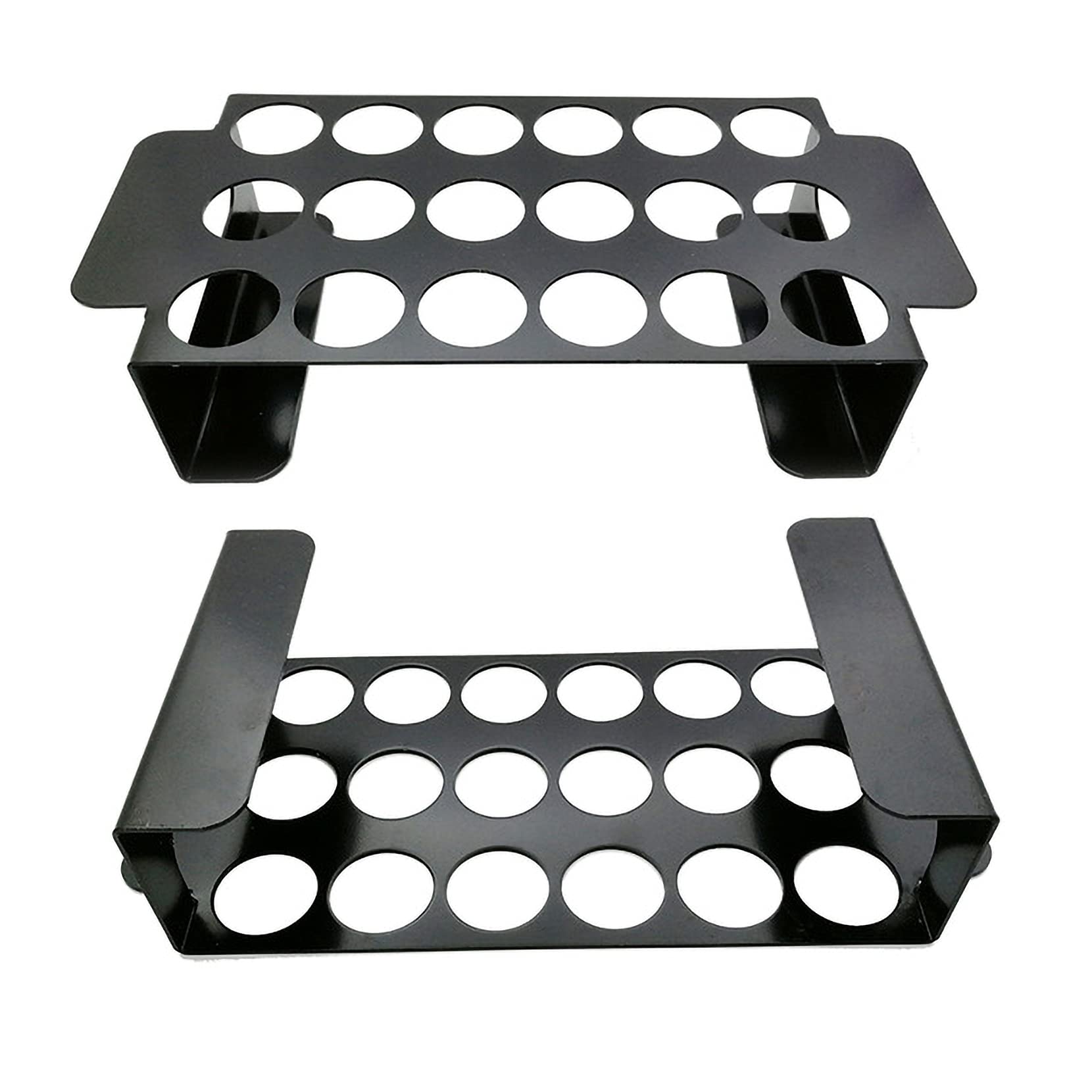 18 Holes Stainless Steel Jalapeno Grill Rack with Wooden Handle - Professional Pepper Corer Tool for BBQ, Smoker & Oven - Perfect for Grilling Vegetables, Making Stuffed Peppers & Outdoor Cooking