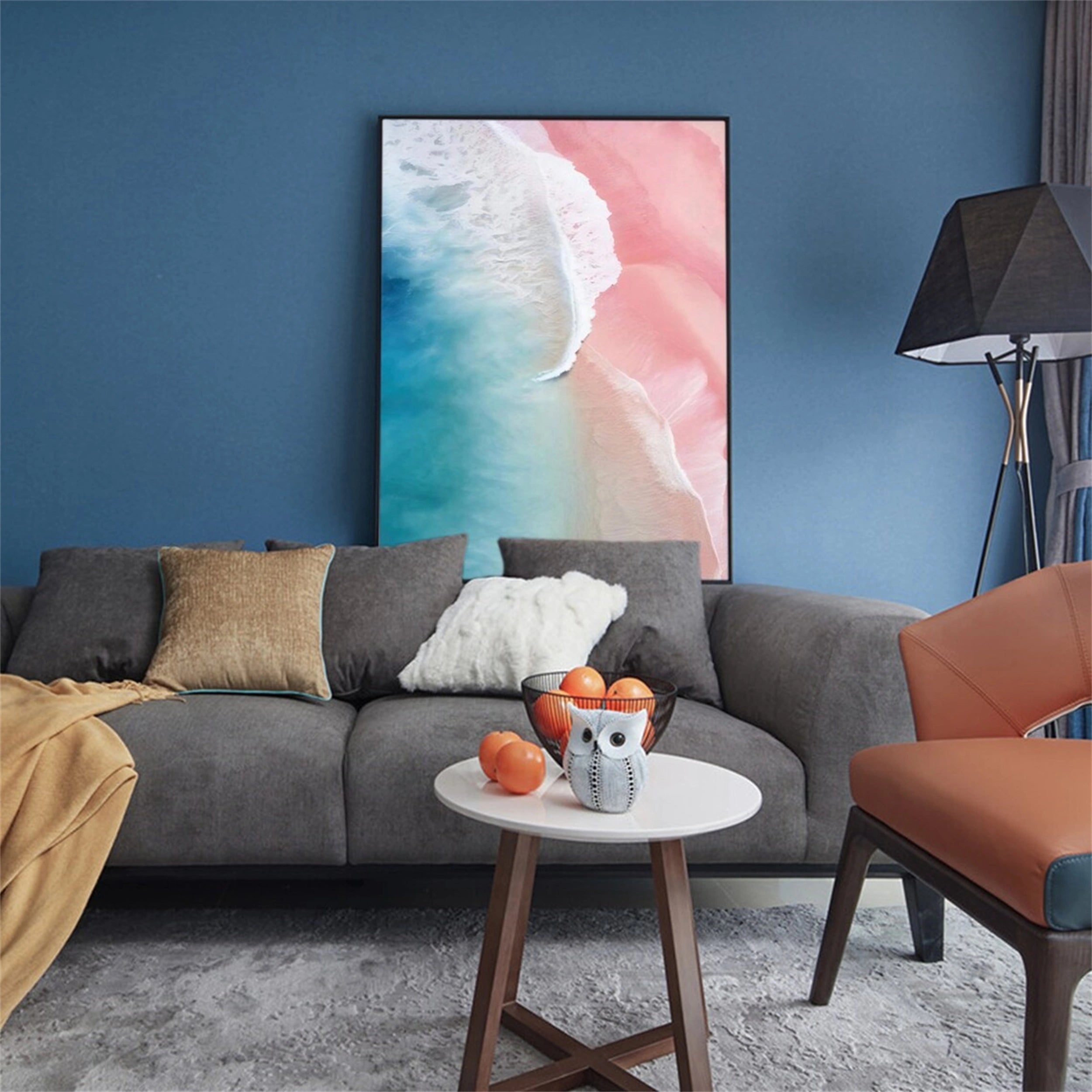 Ocean and Sky Painting #OS 064 - Handmade Seascape Wall Art for Home & Office Decor - Perfect for Living Room, Bedroom, or Beach House
