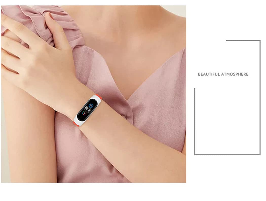 Braided Solo Loop Adjustable Nylon Strap for Xiaomi Mi Band 6/5/4/3 - Stretchable Sport Band for Fitness, Running & Daily Wear