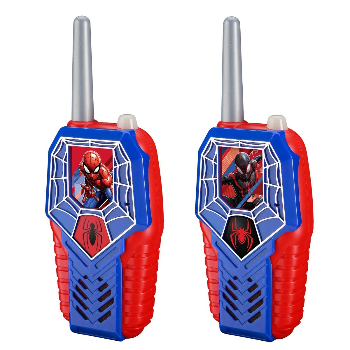 eKids Spiderman Walkie Talkies for Kids - Light-Up Toy for Indoor & Outdoor Play - Perfect for Superhero Pretend Play, Backyard Adventures & Birthday Gifts