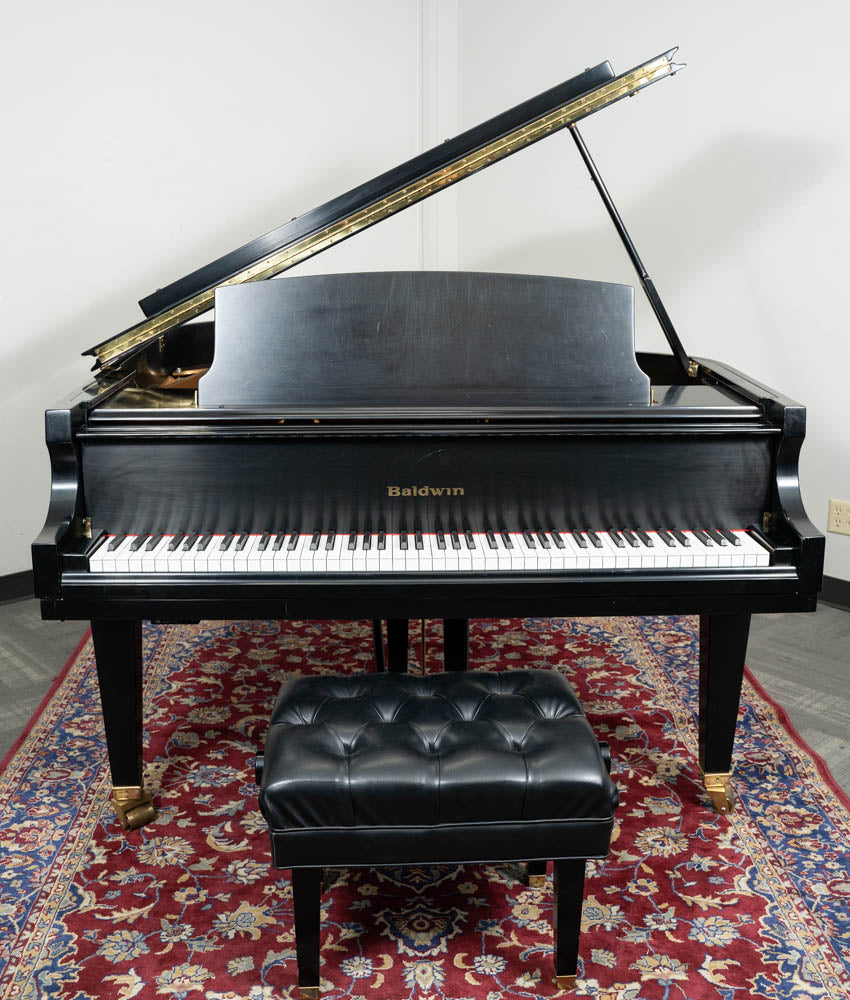 Baldwin 5'8R1CR Artist Series Grand Piano in Satin Ebony Finish - Premium Handcrafted Upright Piano for Concert Halls, Music Studios & Luxury Homes
