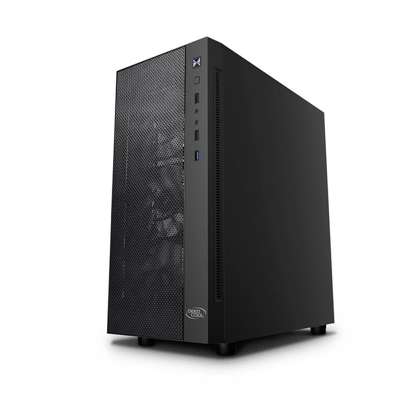 Deepcool Matrexx 55 Mesh ADD-RGB Mid Tower PC Case - High Airflow Gaming Computer Case with Tempered Glass Side Panel & RGB Fans for Custom PC Builds - Perfect for Gaming, Streaming & Workstations