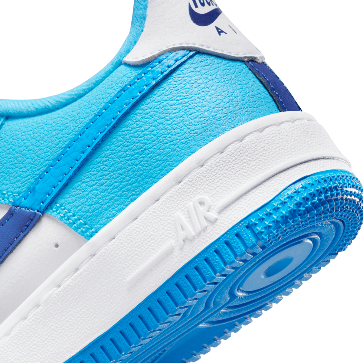 Nike Air Force 1 '07 LV8 Kids Sneakers in Light Photo Blue - Comfortable Basketball Shoes for Boys & Girls - Perfect for School, Sports & Casual Wear