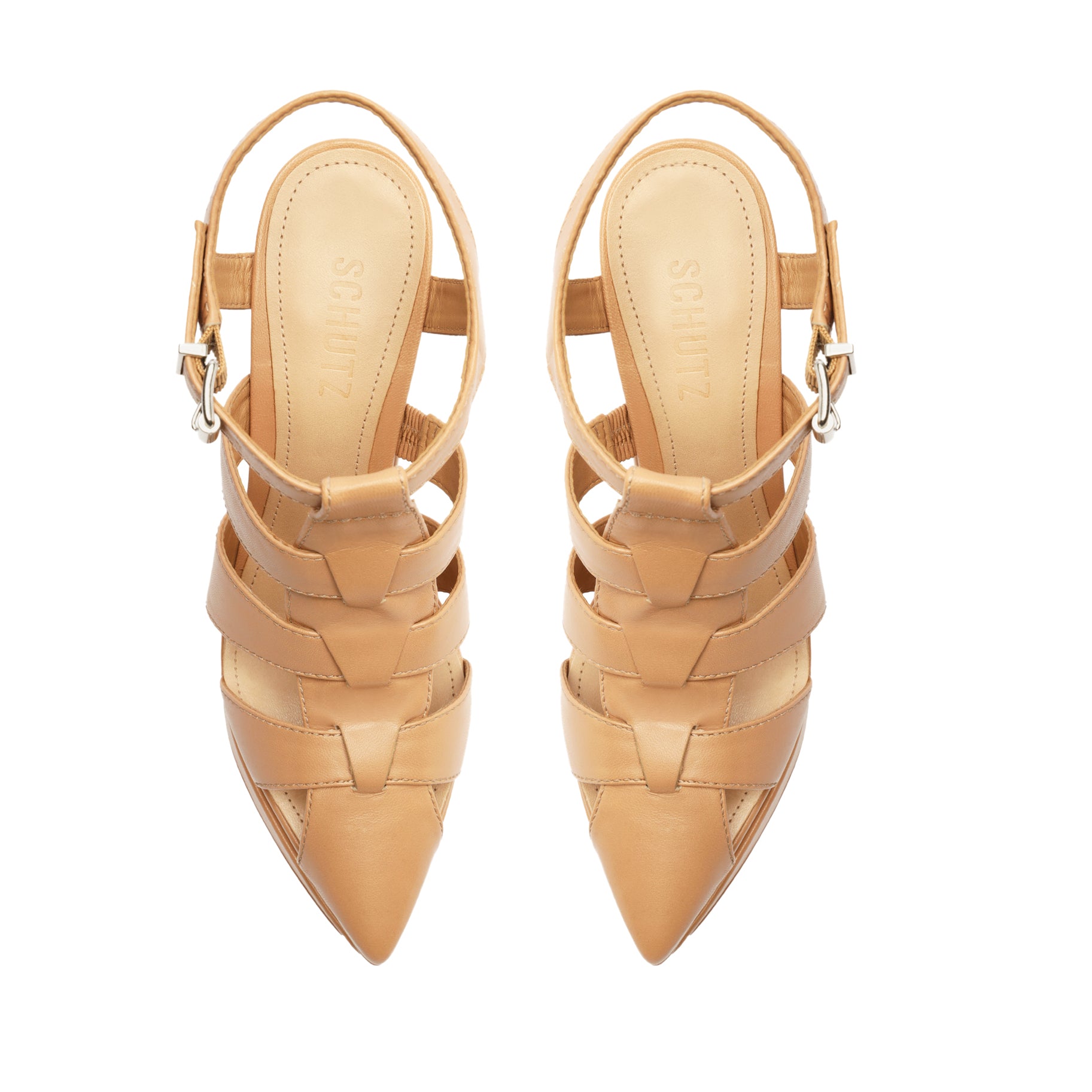 Daryl Platform Leather Pump Shoes for Women - Comfortable High Heel Dress Pumps for Office, Party & Wedding - Stylish Pointed Toe Pumps with Cushioned Insole