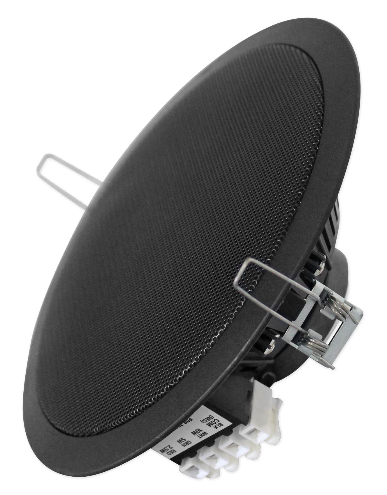 Rockville 20 CCL6T Black 70V 6-Inch Commercial Ceiling Speakers - High-Quality Sound for Restaurants, Offices, Retail Stores & Background Music Systems