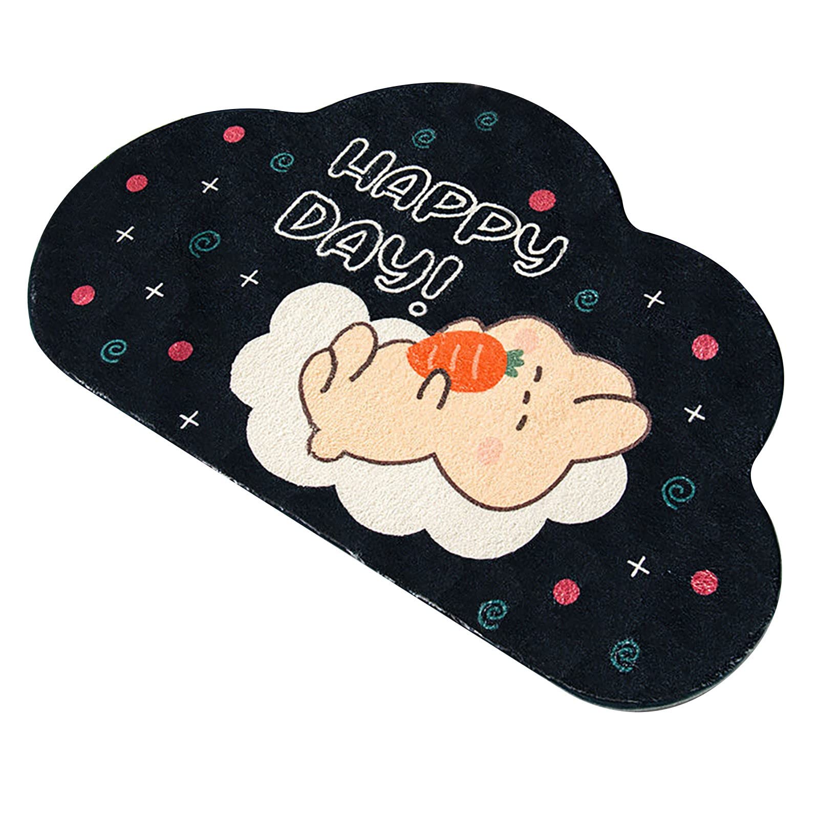 Super Absorbent Bath Mat - Cute Cartoon Non-Slip Bathroom Floor Mat, Quick Drying Toilet Rug, Plush Soft Bathroom Entrance Mat for Women - Perfect for Bathroom, Shower, and Laundry Room Use