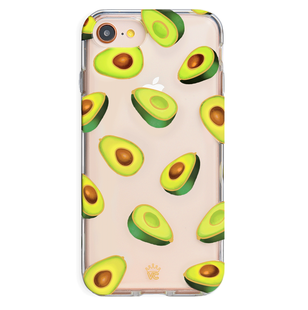 Premium Clear iPhone Case with Avocado Design - Slim Protective Cover for iPhone 12/13/14/15 Pro Max - Cute Eco-Friendly Phone Case for Women & Girls - Perfect for Everyday Use, Travel & Gifting
