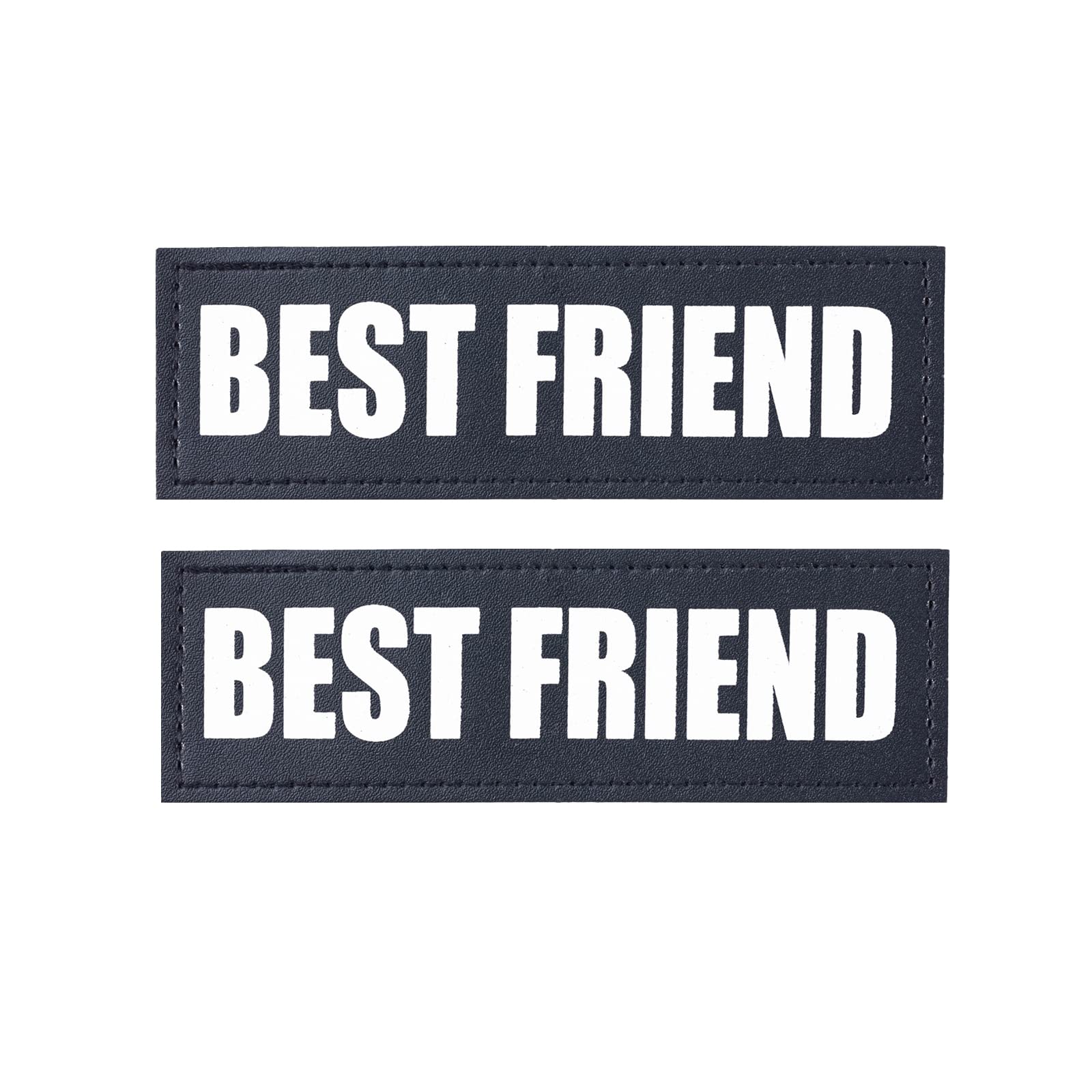 SYTHOOP 2PCS Reflective Service Dog Patches - Removable Hook & Loop Velcro Patches for Dog Vest Harness - High Visibility Training Accessories for Service Dogs, Therapy Dogs & Emotional Support Animals (Great for Night Walks, Public Outings & Safety Identification)
