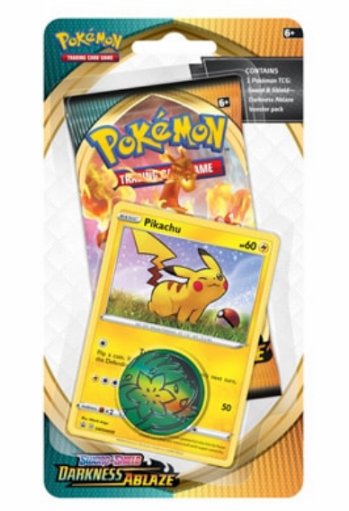 Pokemon Sword & Shield Darkness Ablaze Checklane Blister Pack - Trading Card Game Booster for Collectors & Battles | Perfect for TCG Tournaments, Gifts & Game Nights