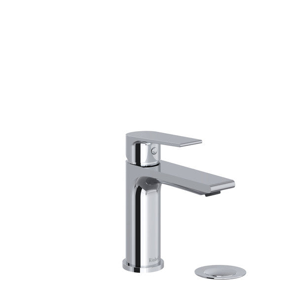 RIOBEL Fresk (FRS01) Single Handle Bathroom Sink Faucet - Chrome, Black, Brushed Nickel Finish | Modern Waterfall Spout for Bathroom Vanity & Powder Room