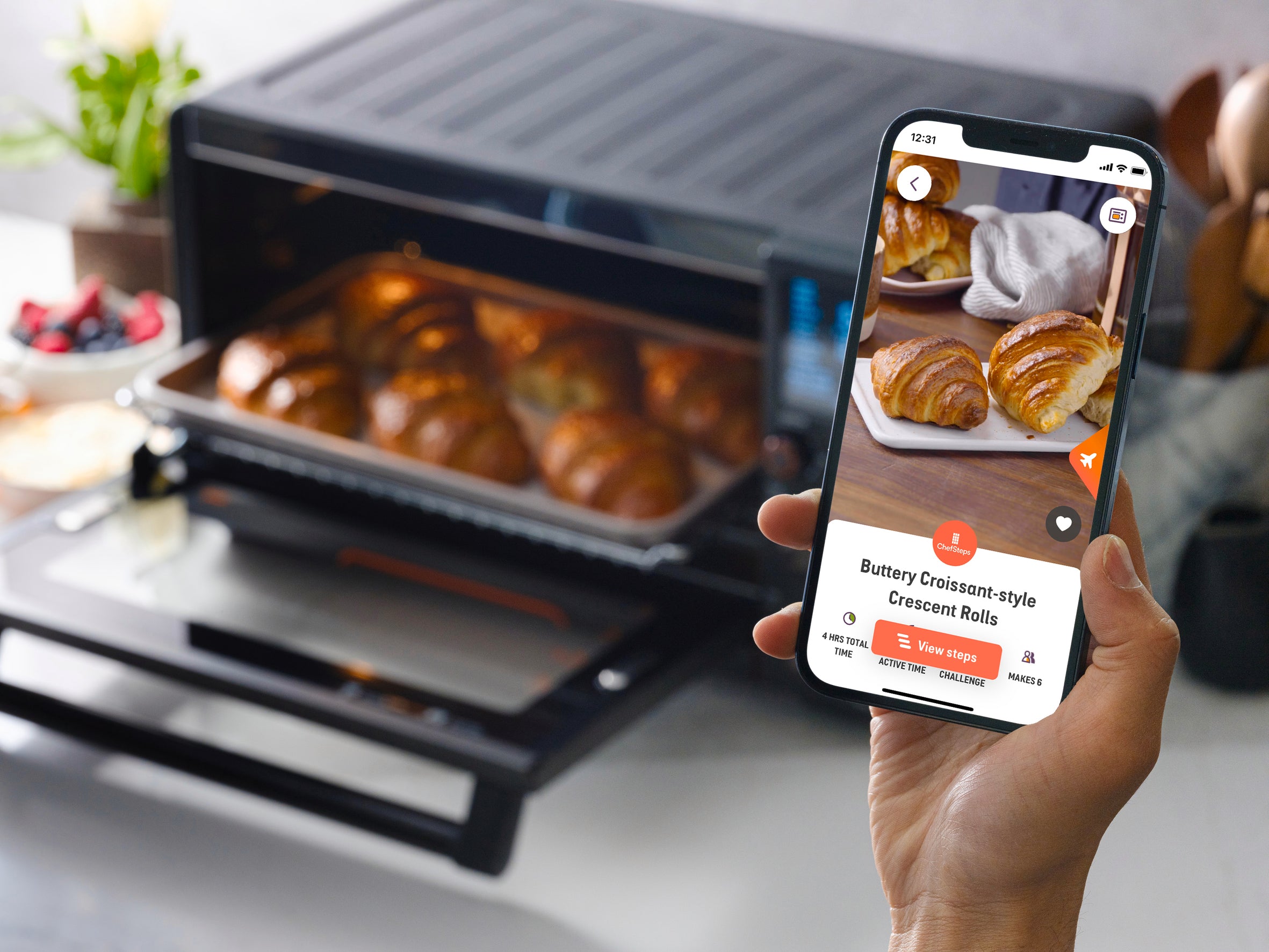 Breville Joule Oven Air Fryer Pro - Countertop Smart Toaster Oven with Air Fry, Bake, Broil & Dehydrate Functions | Perfect for Small Kitchens, Apartments & Healthy Cooking