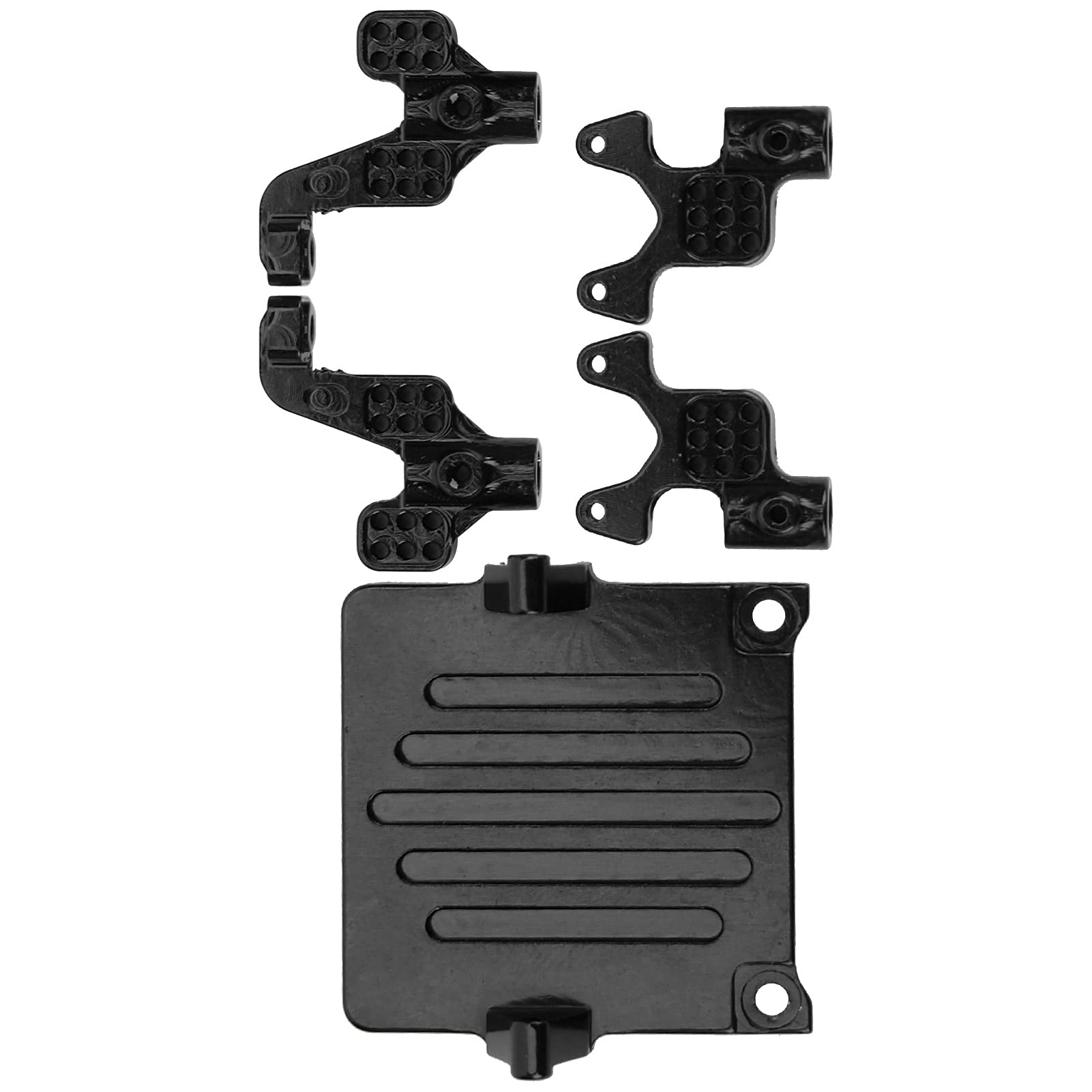 Lightweight Aluminum Alloy RC Car Receiver Rack Set - Durable & Portable for RC Car Storage, Racing, and Off-Road Adventures