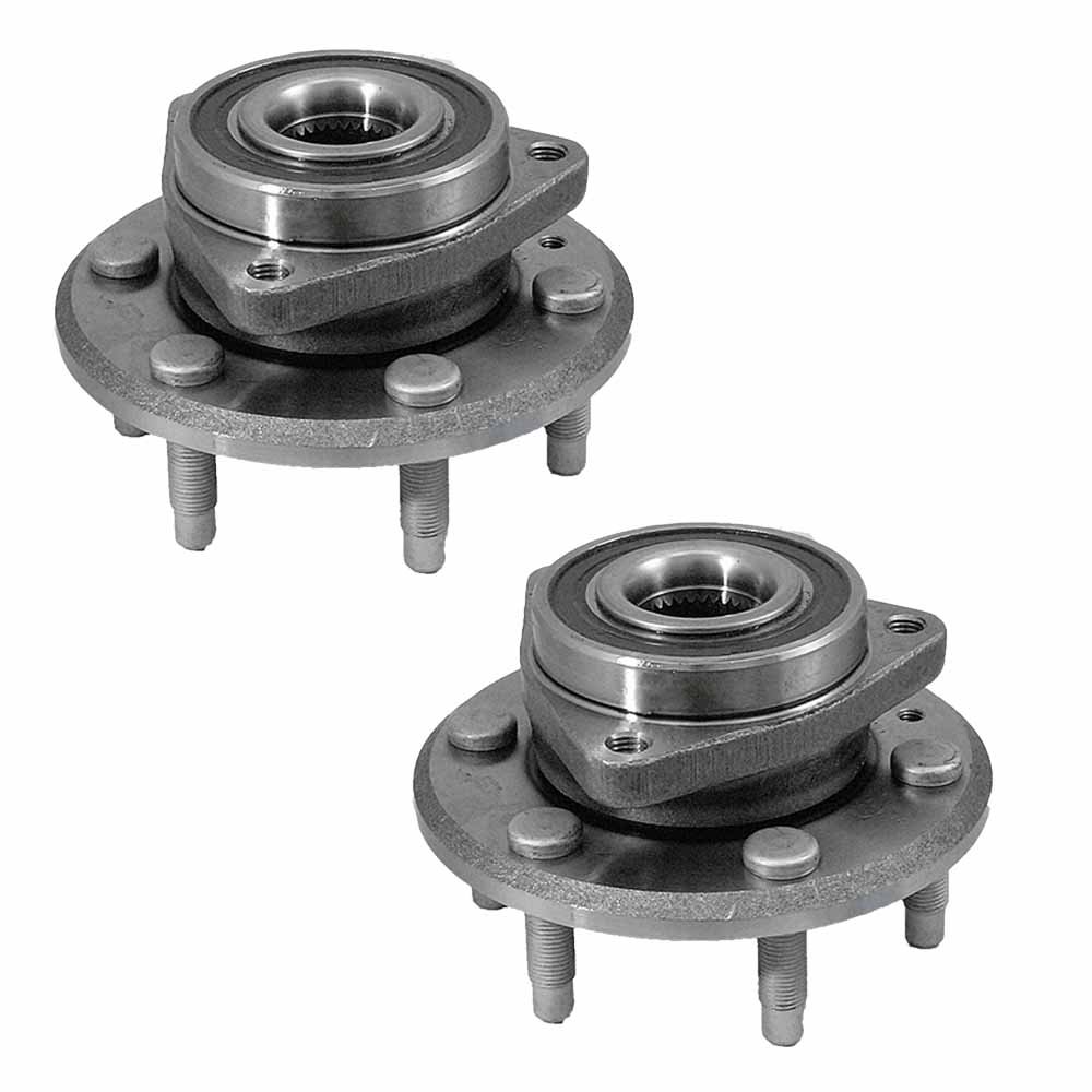 Premium 2-Pack Front & Rear Wheel Bearing Hub Assembly with ABS & 6-Lug - Compatible with Buick Enclave 2008-2017, Chevy Traverse 2009-2017, GMC Acadia, Saturn Outlook - Perfect for Smooth Ride & Enhanced Safety on Highways & Rough Terrains