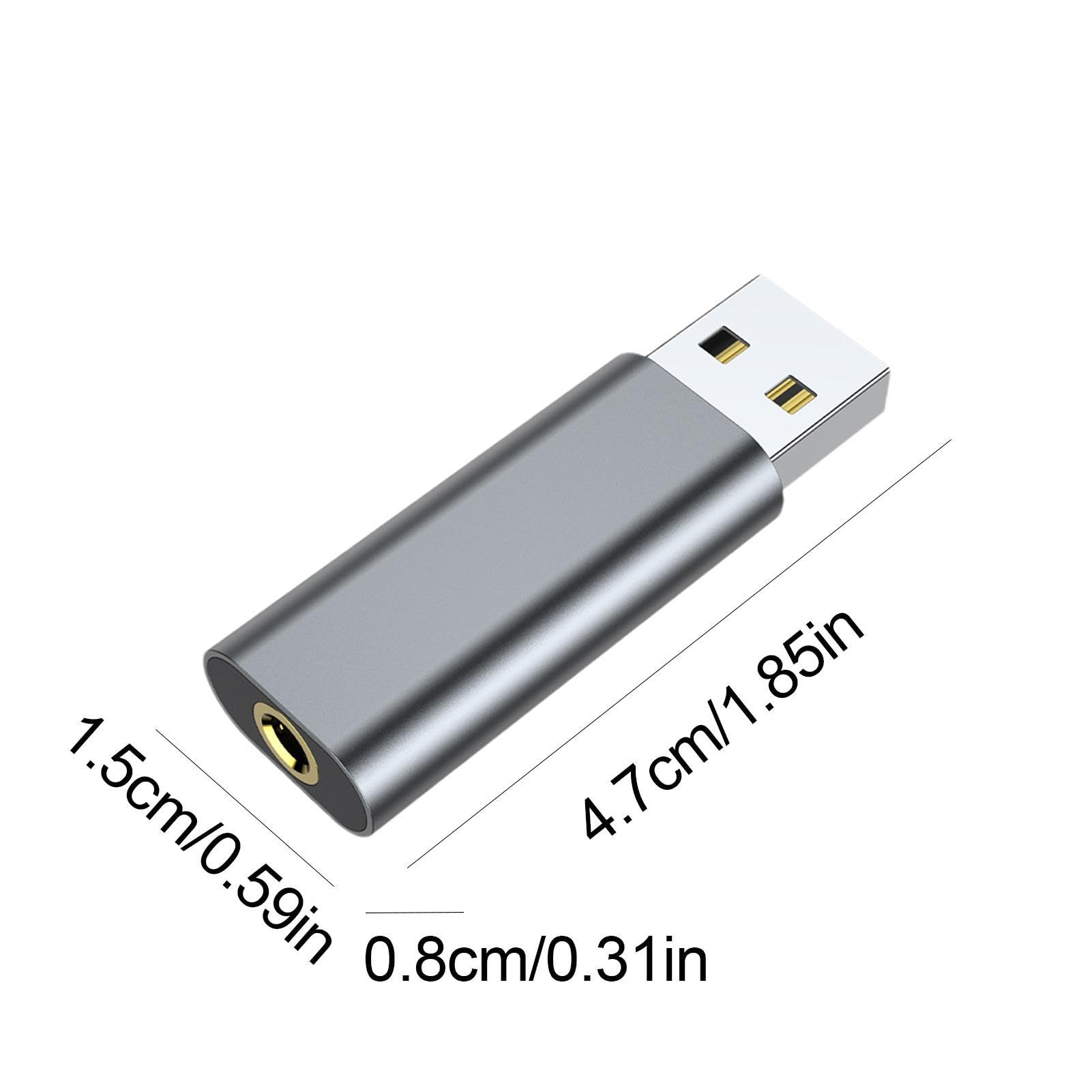 Firulab External USB Sound Card - 3.5mm Aux to USB Plug & Play Audio Adapter for Gaming Headsets | Compatible with League of Legends, PC, Laptop | Perfect for Streaming, Online Gaming & Conference Calls