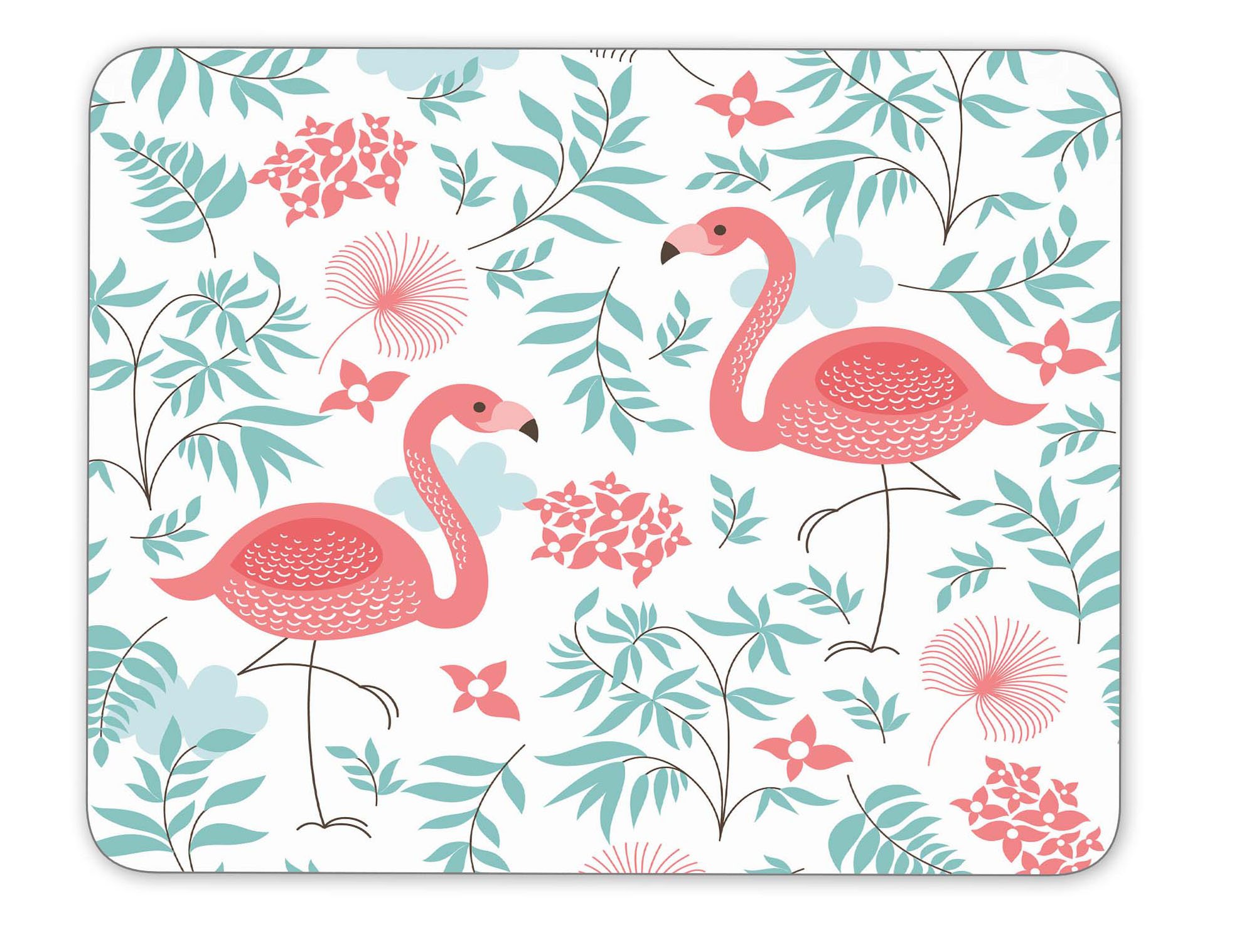 **Non-Slip Pink Flamingo Rubber Mouse Pad - Ergonomic Gaming & Office Desk Mat for Home, School, Work - Perfect for Computers, Laptops & Workspaces**