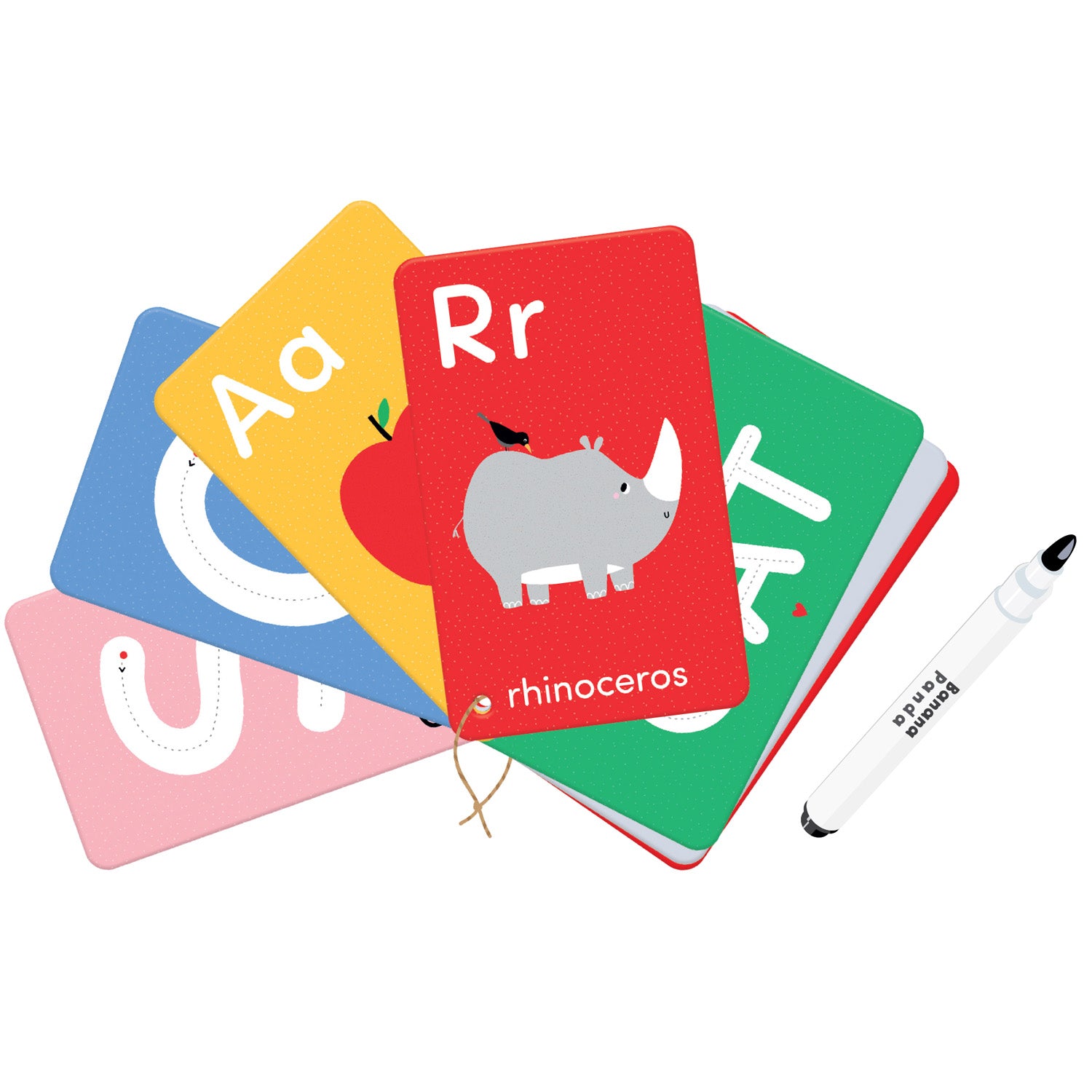 Banana Panda Let's Write and Wipe - Reusable Educational Alphabet Learning Toy for Toddlers & Preschoolers - Perfect for Home & Classroom Early Writing Practice
